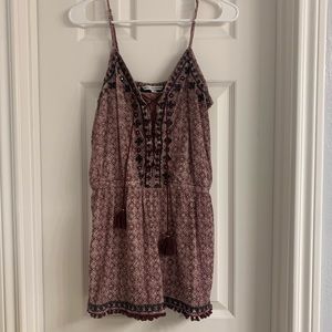 Burgundy romper